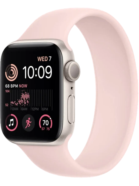 Apple Watch SE 2 LTE 44 мм (Сияющая звезда/Розовый мел)