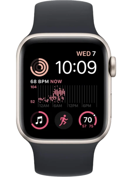Apple Watch SE 2 LTE 44 мм (Сияющая звезда/Тёмно-серый)