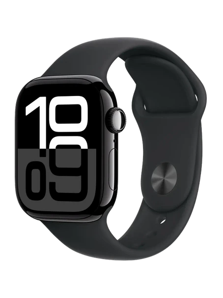 Apple Watch 10, 46 mm, Black Aluminium, Black Sport Band, M/L