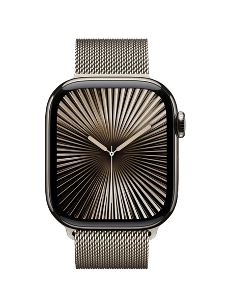 Apple Watch 10, 46 mm, Natural Titanium Stainless steel, Natural Milanese Loop