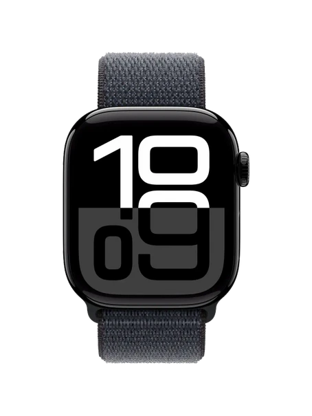 Apple Watch 10, 46 mm, Black Aluminium, Black Sport Loop, S/M