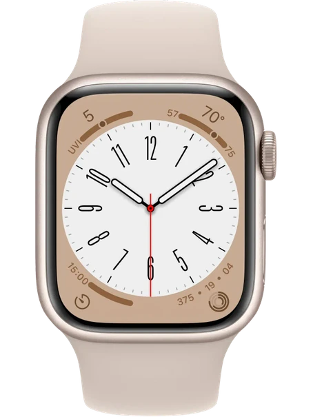 Apple Watch 8 45 мм Алюминий, Силикон, Сияющая звезда, Сияющая звезда