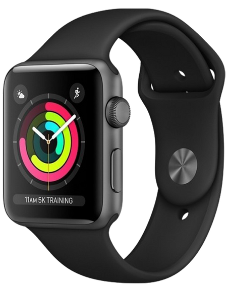 Apple Watch Series 3 Wi-Fi 42 мм Алюминий Серый Космос/Чёрный MQL12/MTF32
