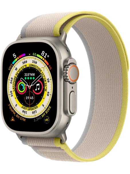 Apple Watch Ultra 130-180 мм Нейлон Жёлто-бежевый