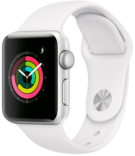 Apple Watch Series 4 LTE 40 мм Алюминий серебристый/Белый MTUD2