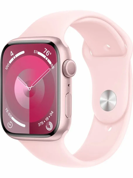 Watch 9 GPS, 45mm Pink Aluminium, Pink Sport Loop