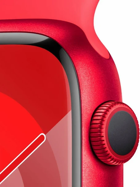 Watch 9 GPS, 41mm (PRODUCT) RED Aluminum, (PRODUCT) RED Sport Band - M/L