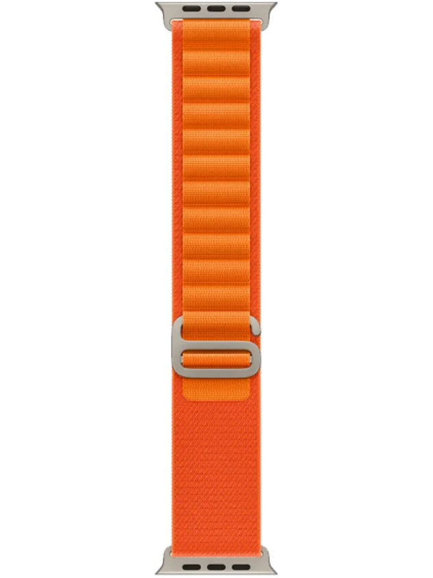 Apple Watch Ultra 165-210 мм Ткань Оранжевый