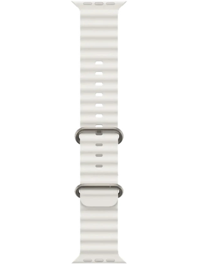 Apple Watch Ultra 130-200 мм Фторэластомер Белый