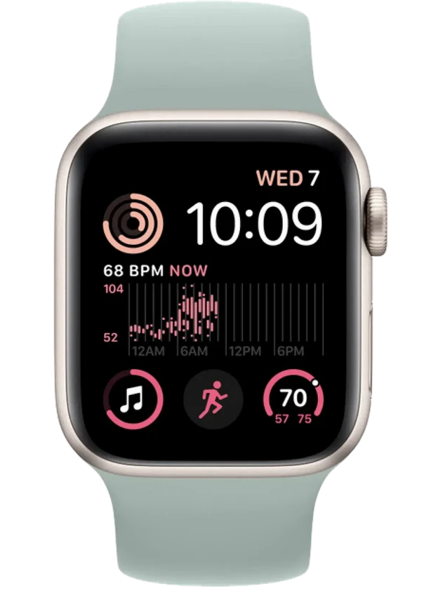 Apple Watch SE 2 LTE 44 мм (Сияющая звезда/Суккулент)