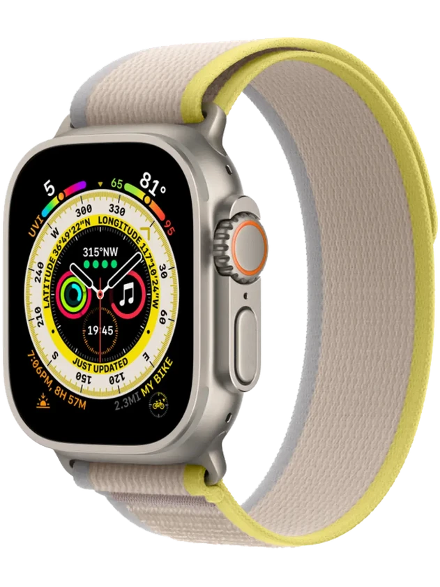 Apple Watch Ultra 145-220 мм Нейлон Жёлто-бежевый