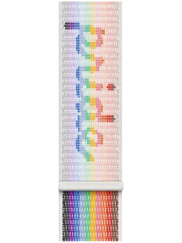 Apple Watch 8 45 мм Алюминий, Нейлон, Сияющая звезда, Радужный