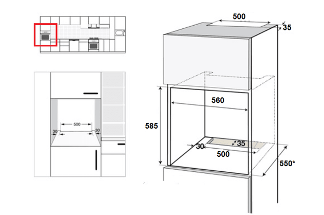 Духовой шкаф SCHTOFF Decor 2100 (72 литра) (А)