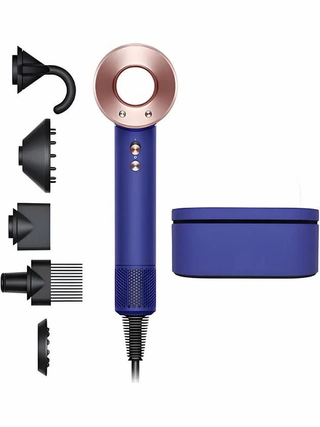 Dyson HD08 Supersonic Синий/розовое золото