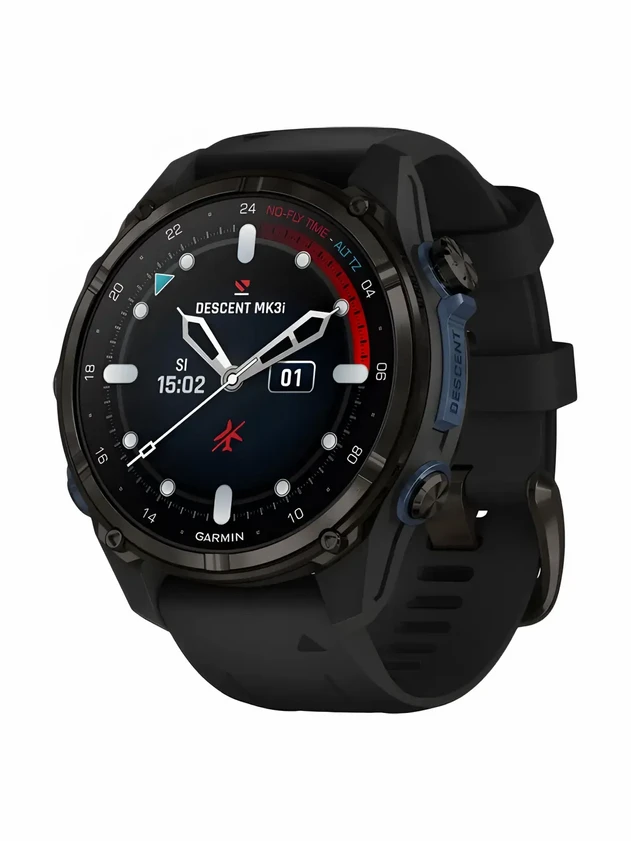 Garmin Descent Mk3i 51 мм, Силикон, Чёрный/темно-серый, Чёрный