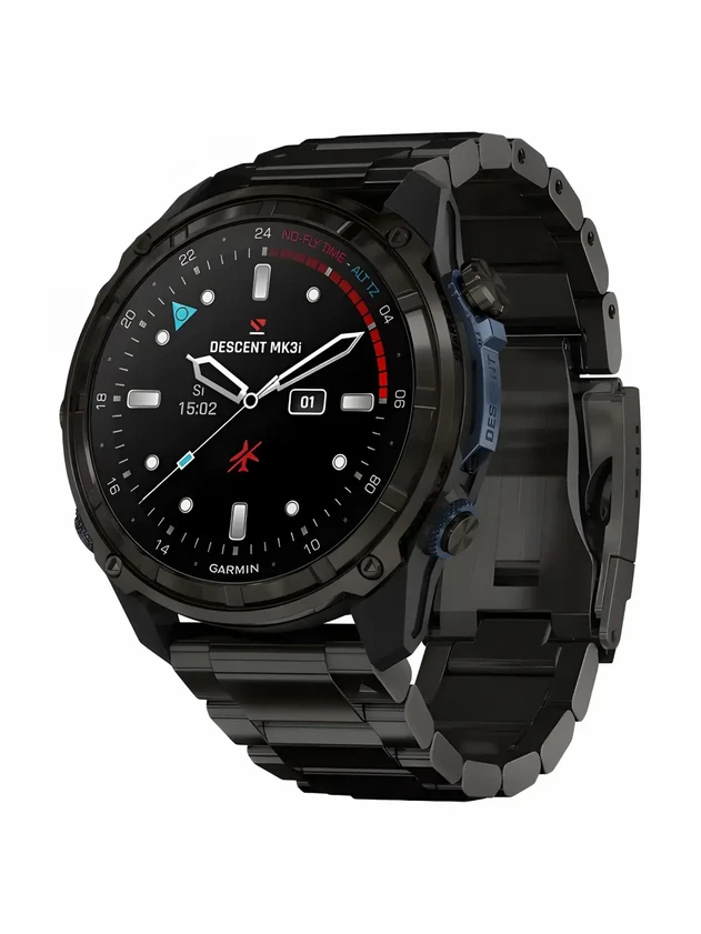 Garmin Descent Mk3i 51 мм, Сталь, Чёрный/темно-серый, Чёрный