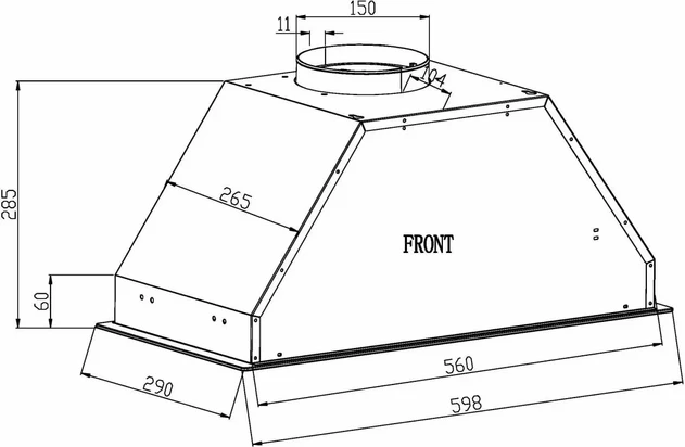 Кухонная вытяжка Schtoff Bots 60 (черный)