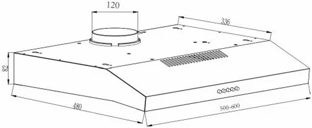 Кухонная вытяжка Schtoff C1-T500 BK