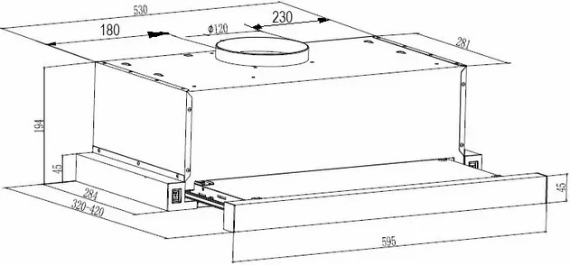 Кухонная вытяжка Schtoff Laila 60 GBK Кухонная вытяжка Schtoff Laila 60 GBK
