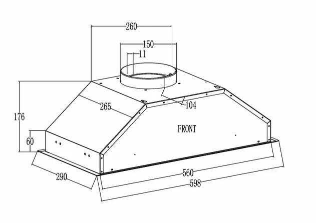 Кухонная вытяжка Schtoff Sesto 60 (нержавеющая сталь)