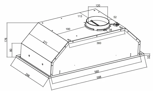 Кухонная вытяжка Schtoff TDM 60 (белый)
