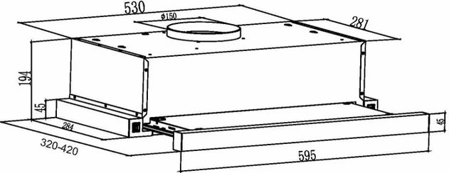 Кухонная вытяжка Schtoff TFH-5360 GBK (черный) Кухонная вытяжка Schtoff TFH-5360 GBK (черный)