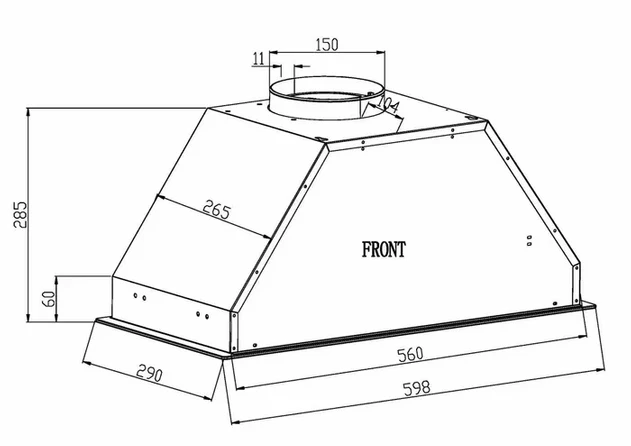 Кухонная вытяжка Schtoff Wanda 60 (белый)