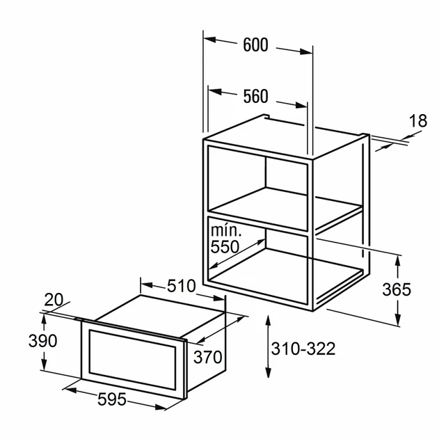 Микроволновая печь SCHTOFF NM 25 G Black