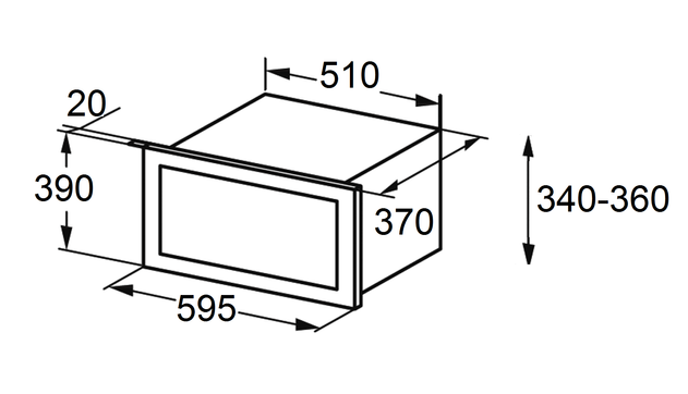 Микроволновая печь SCHTOFF NM 25 G White