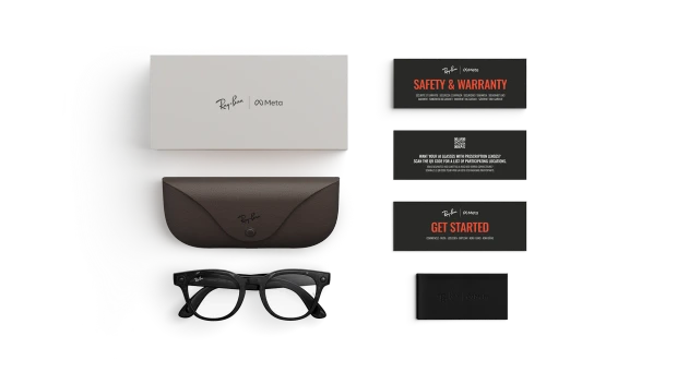 Умные очки Ray-Ban Scriber Optics (Gen 2) Shiny Transparent Black 