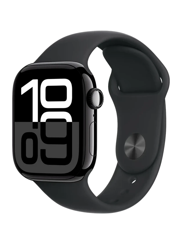 Apple Watch 10, 46 mm, Black Aluminium, Black Sport Band, M/L