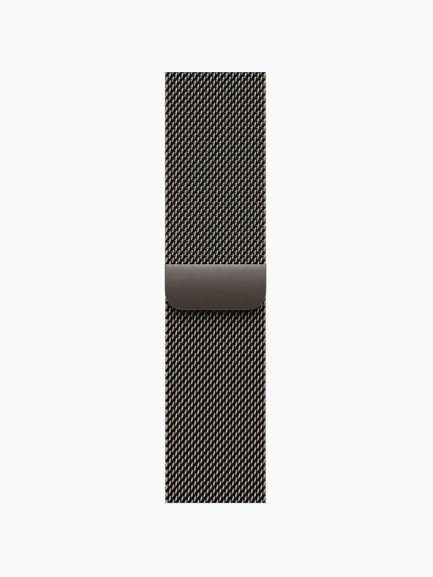 Apple Watch 10, 46 mm, Black Titanium Stainless steel, Black Milanese Loop
