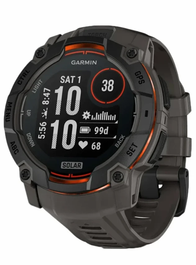 Garmin Instinct 3 Solar 50 мм Чёрный