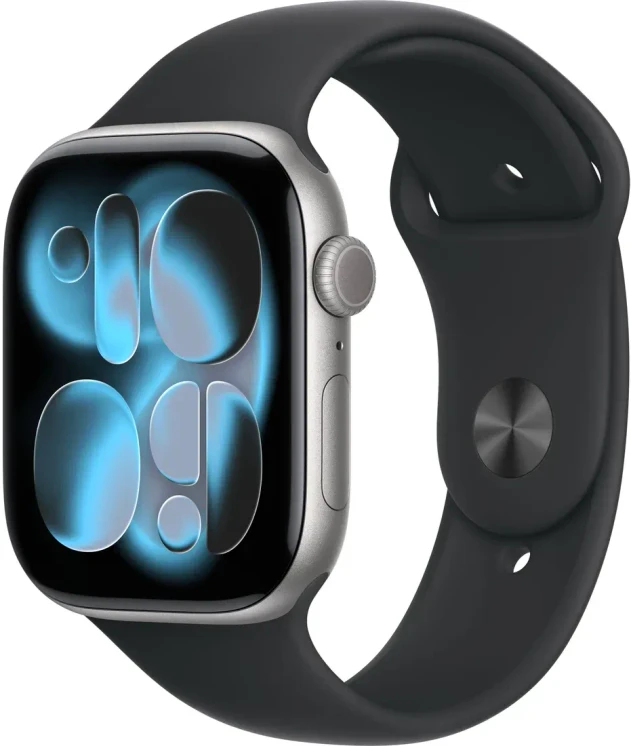 Apple Watch Series 11 46 mm Space Grey Aluminium Black Sport Band 