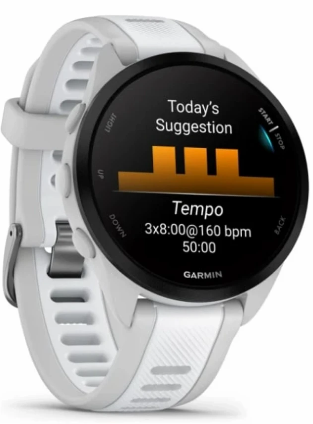 Garmin Forerunner 165 Music Туманно-серый/белый камень