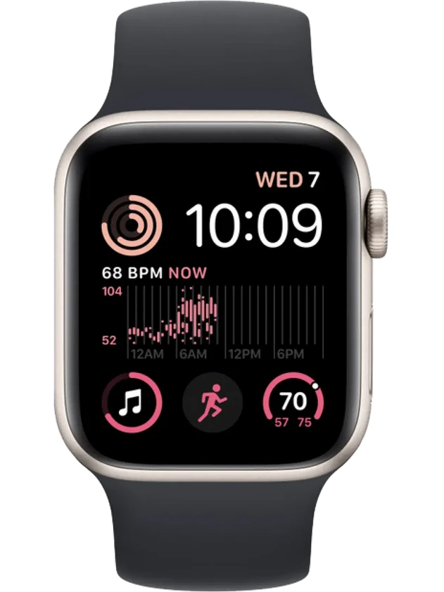 Apple Watch SE 2 LTE 40 мм (Сияющая звезда/Тёмно-серый)
