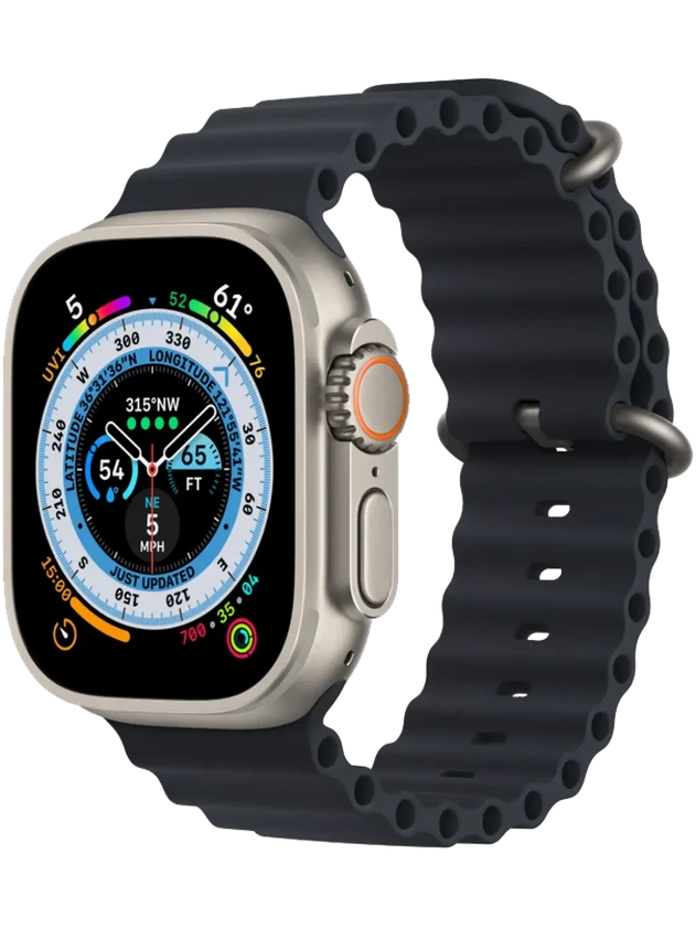 Apple Watch Ultra 130-200 мм Фторэластомер Тёмная ночь