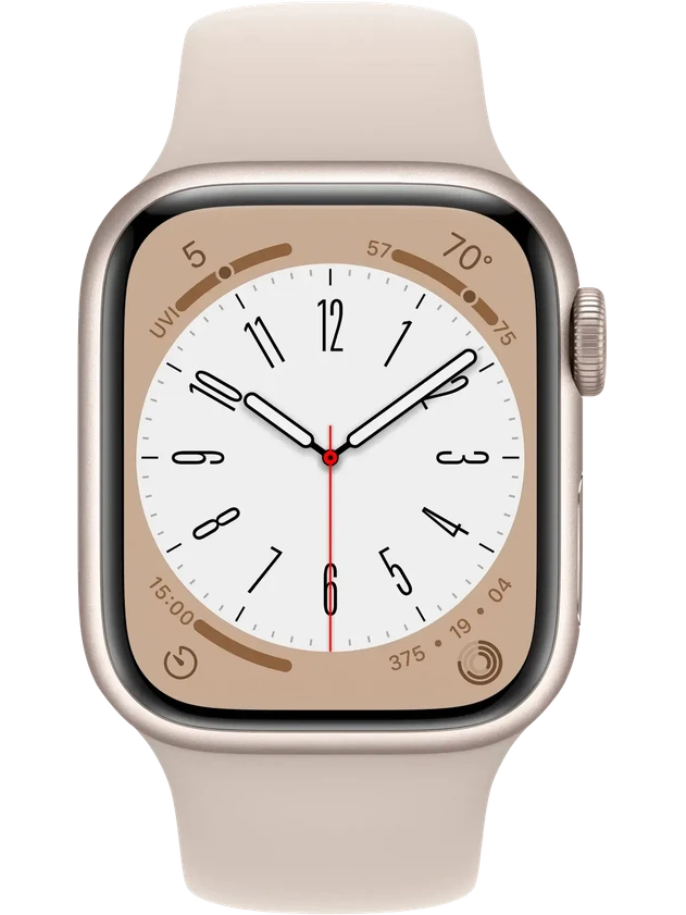 Apple Watch 8 45 мм Алюминий, Силикон, Сияющая звезда, Сияющая звезда