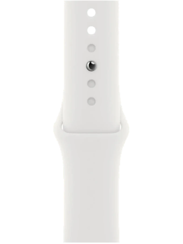 Apple Watch 8 41 мм Алюминий, Силикон, Тёмная ночь, Белый