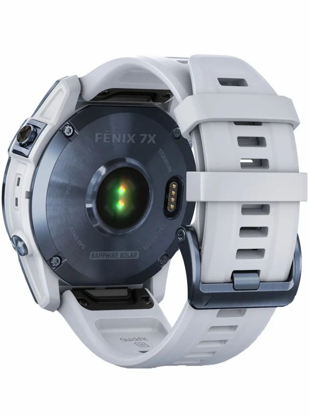 Garmin Fenix 7X Sapphire Solar Mineral Blue DLC Titanium / Whitestone Band