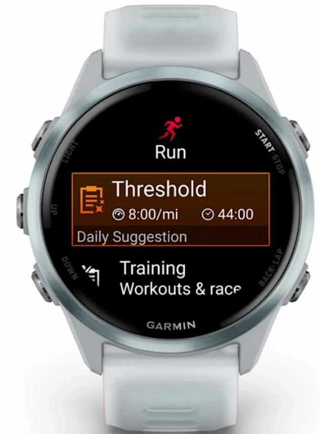 Garmin Forerunner 570 - 42mm Cloud Blue Aluminum with Translucent Whitestone/Cloud Blue Band