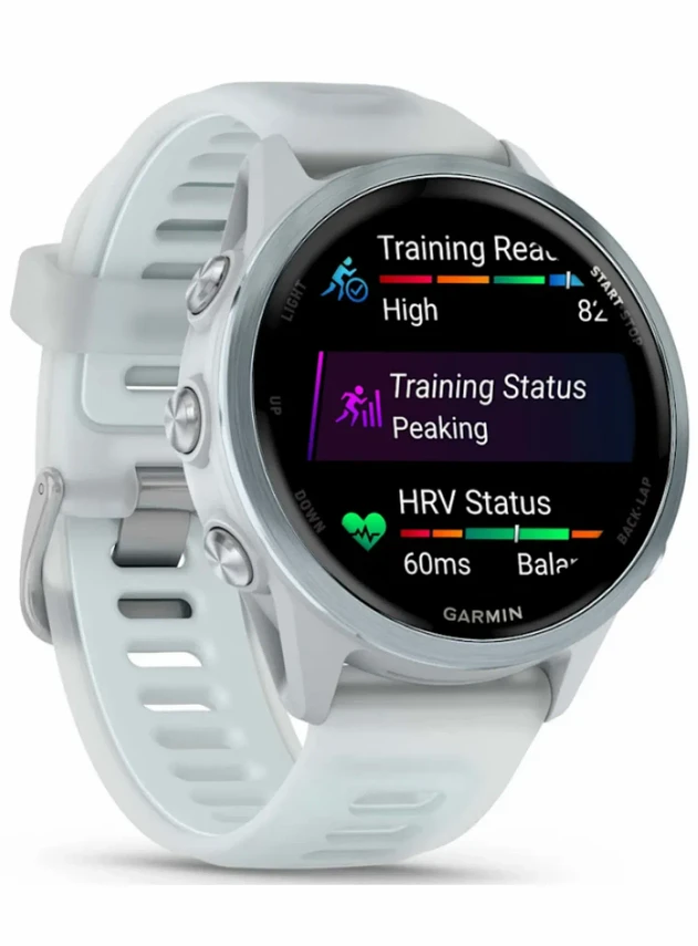 Garmin Forerunner 570 - 42mm Cloud Blue Aluminum with Translucent Whitestone/Cloud Blue Band