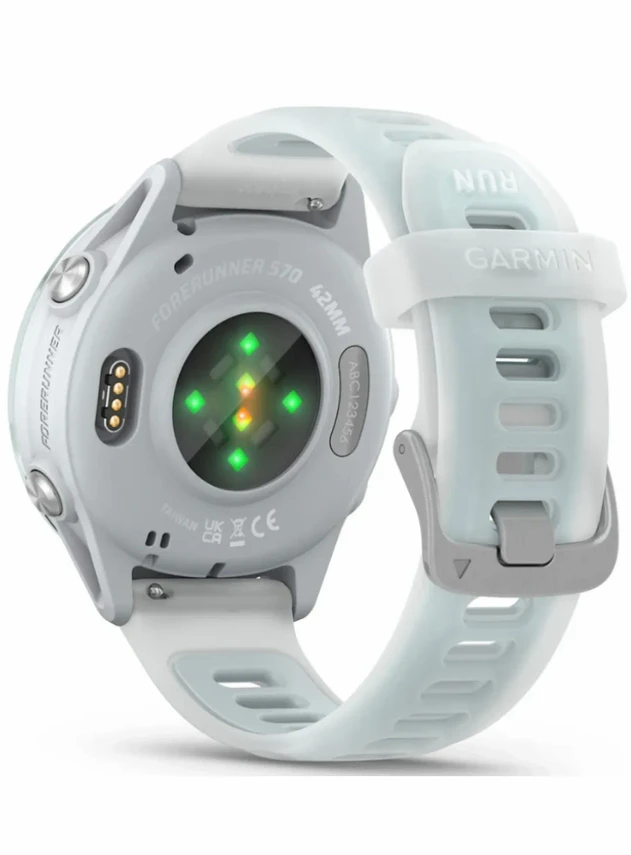 Garmin Forerunner 570 - 42mm Cloud Blue Aluminum with Translucent Whitestone/Cloud Blue Band