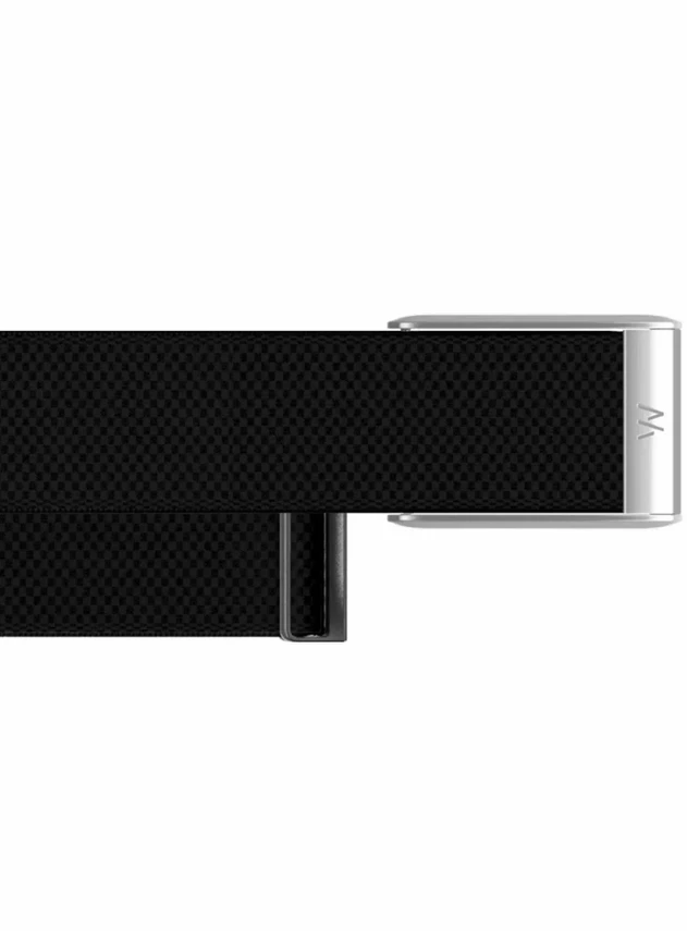 Плетеный люксовый ремешок для Whoop 5.0 SuperKnit Band Obsidian with Titanium