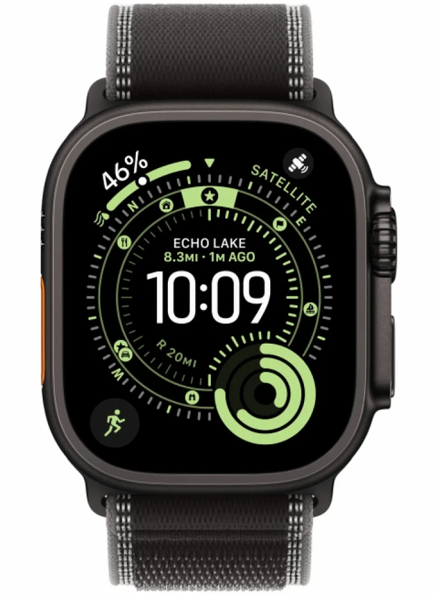 Apple Watch Ultra 3 49 мм Black Titanium Bl/Charcoal Trail Loop