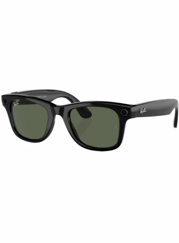 Умные очки Ray-Ban Meta Wayfarer (Черный глянцевый/Зеленый)