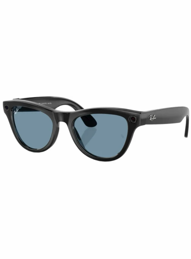 Умные очки Ray-Ban Meta Skyler (Черный глянцевый/Синий)