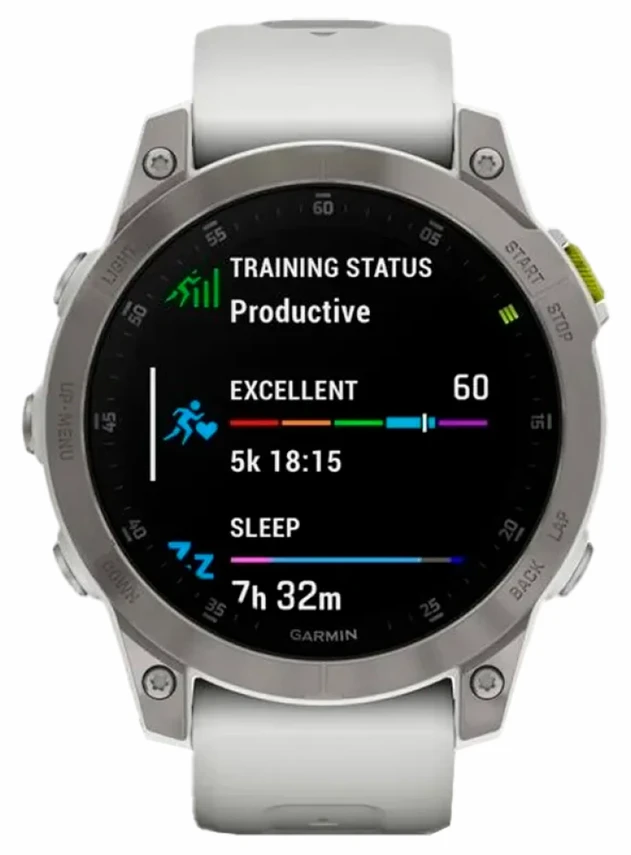 Garmin Epix Sapphire Gen 2 (серебристый титан/белый)