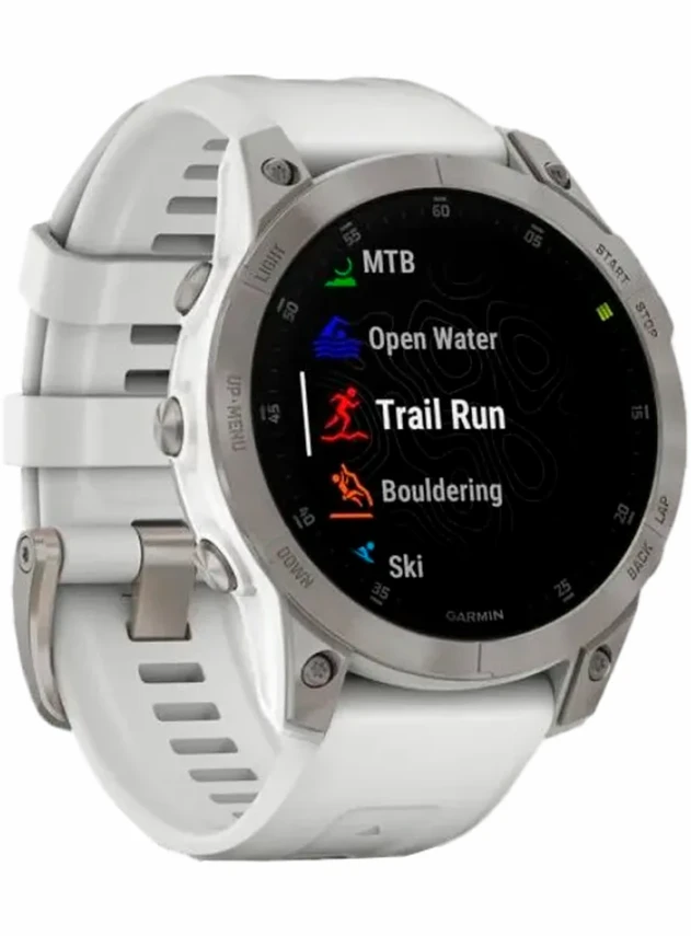Garmin Epix Sapphire Gen 2 (серебристый титан/белый)