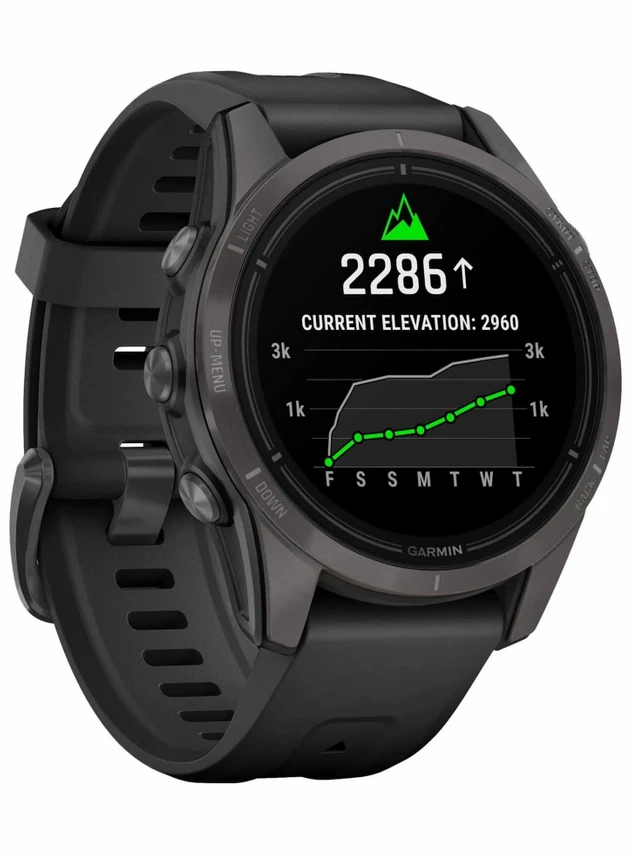 Garmin Epix Pro Gen 2 Sapphire 42 мм Карбоново-серый титан/черный